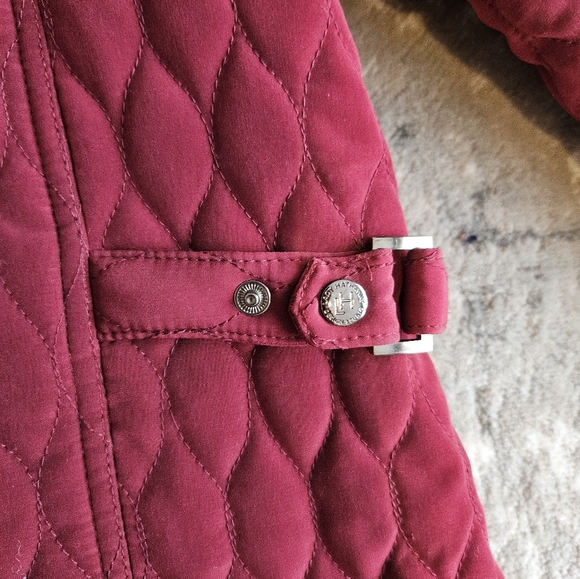 Vintage quilted coat fleece women - Picture 6 of 11